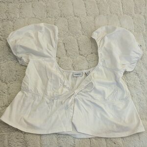 Aritzia Sunday Best Tie Front Top
